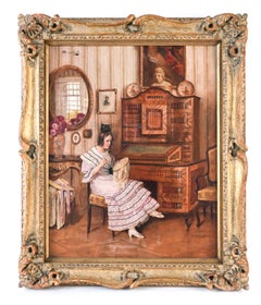 Alois Heinrich Priechenfried Oil on Canvas Painting