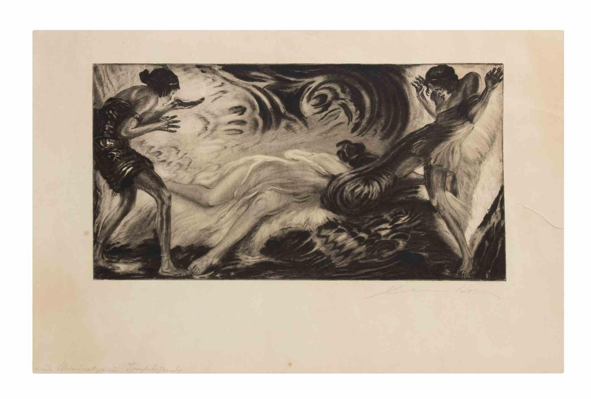 Josephslegende II. Richard Strauss Oper - Etching by Alois Kolb - 1922 For Sale 1