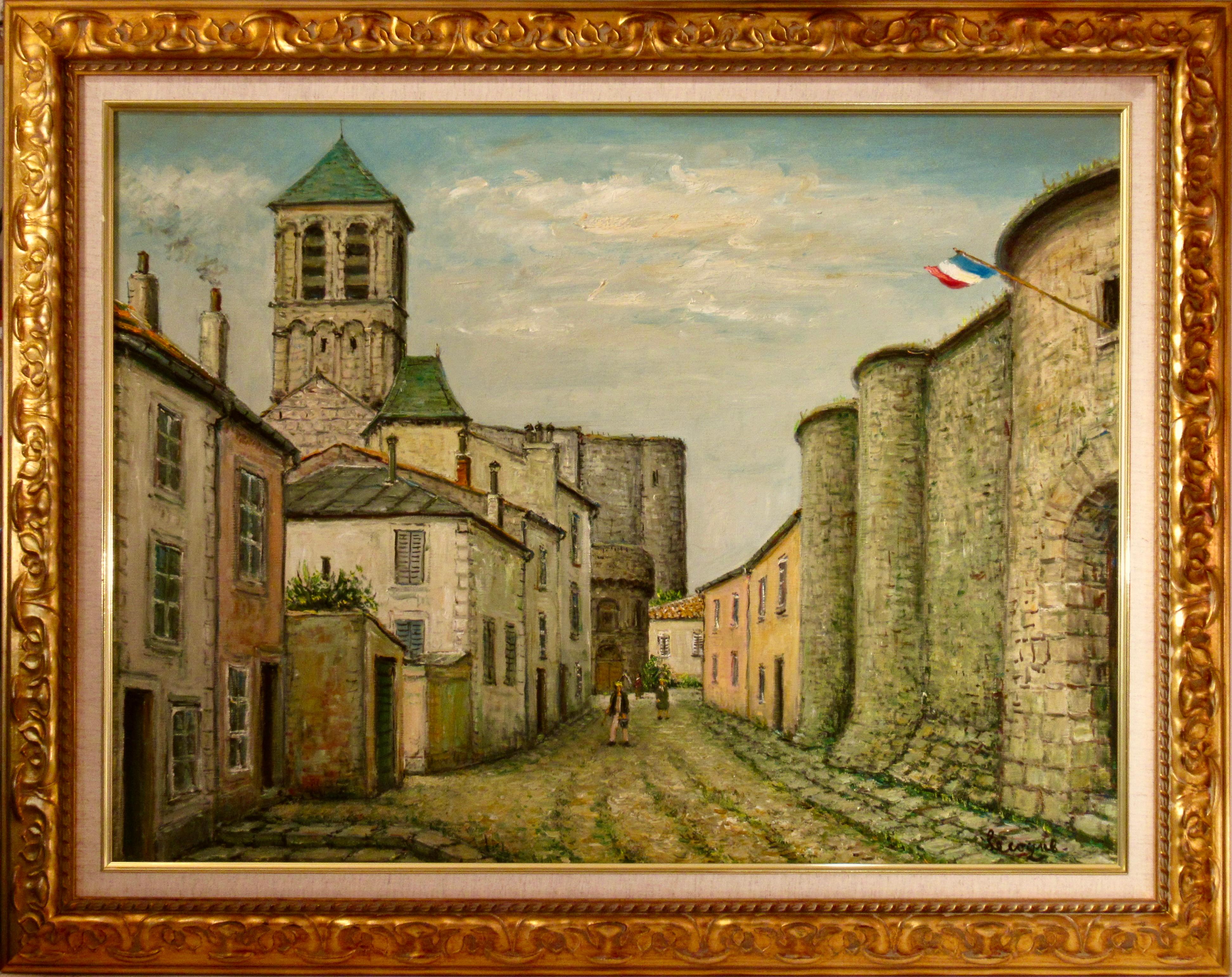 Alois Lecoque Landscape Painting - Medieval City