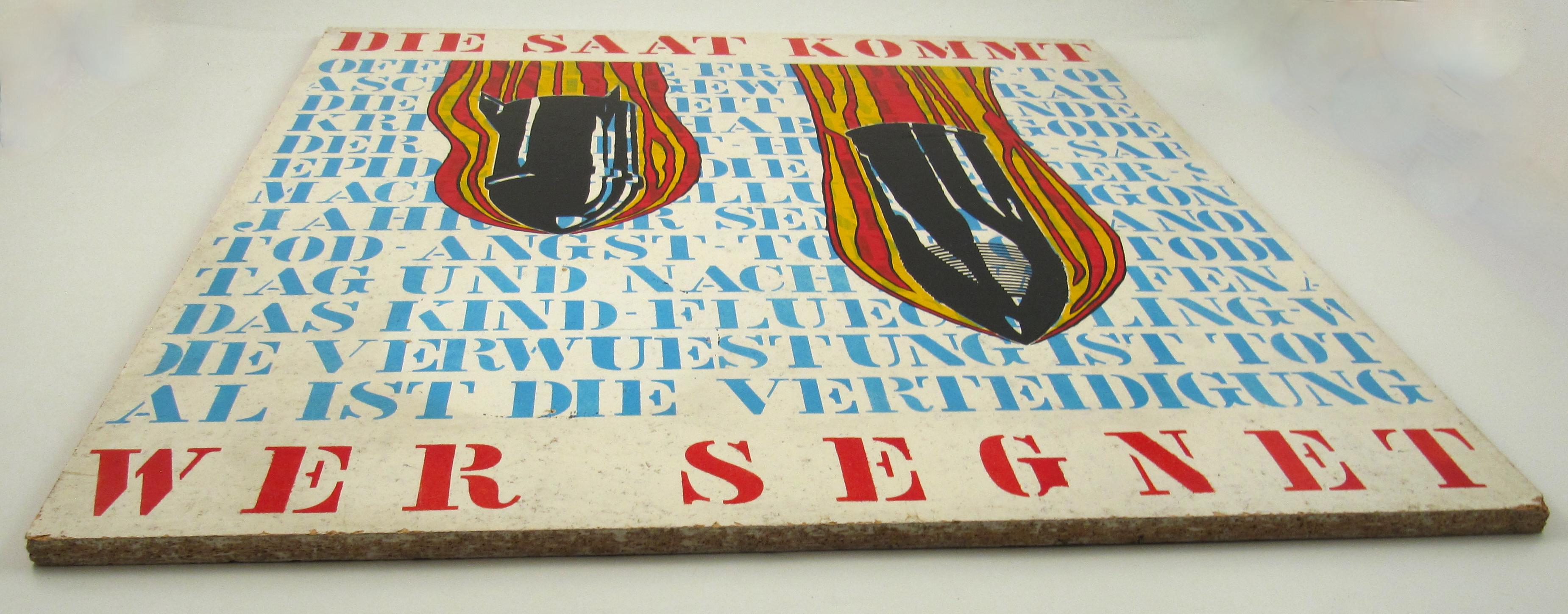 Alois MÜLLER - Die Saat kommt - Wer segnet - 1968 - Swiss Pop Art / Anti-war Art en vente 7