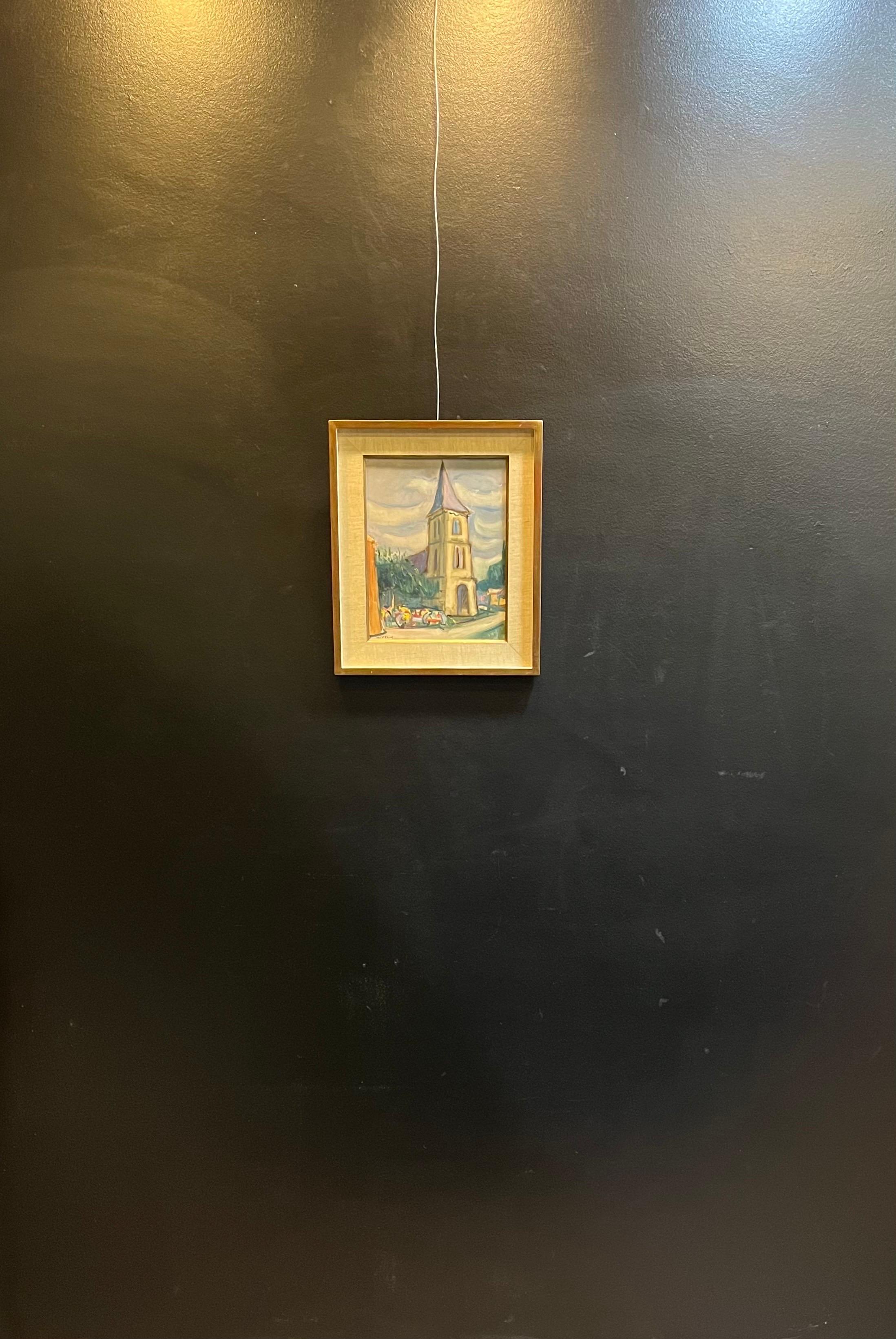 Für Suzy und Jacques von Alois Wittlin - Gouache auf Leinwand 25,5x33,5 cm im Angebot 8