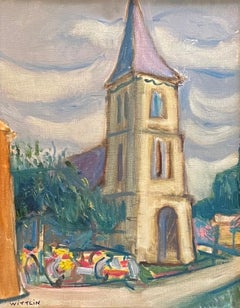 Para Suzy y Jacques de Alois Wittlin - Gouache sobre lienzo 25,5x33,5 cm
