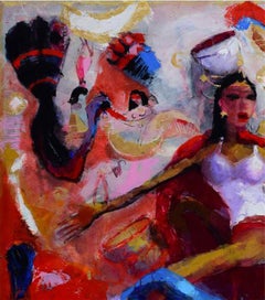 Circus Rani, Acrylic on canvas by Contemporary Artist "In Stock"