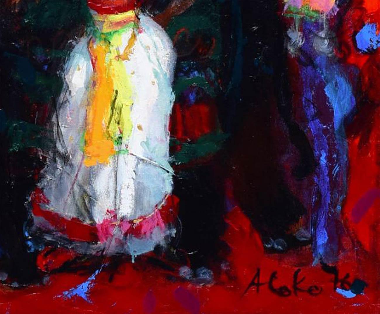 Sin título, Acrílico sobre lienzo por Artista Contemporáneo 