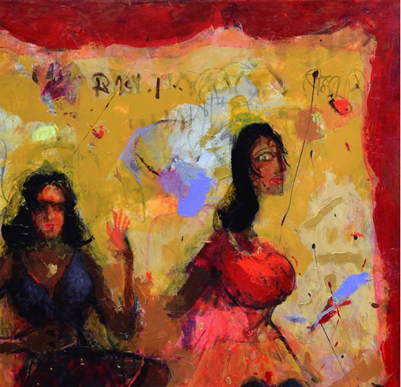 Sin título, Acrílico sobre lienzo por Artista Contemporáneo 