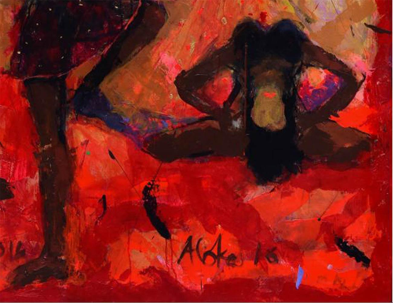 Sin título, Acrílico sobre lienzo por Artista Contemporáneo 