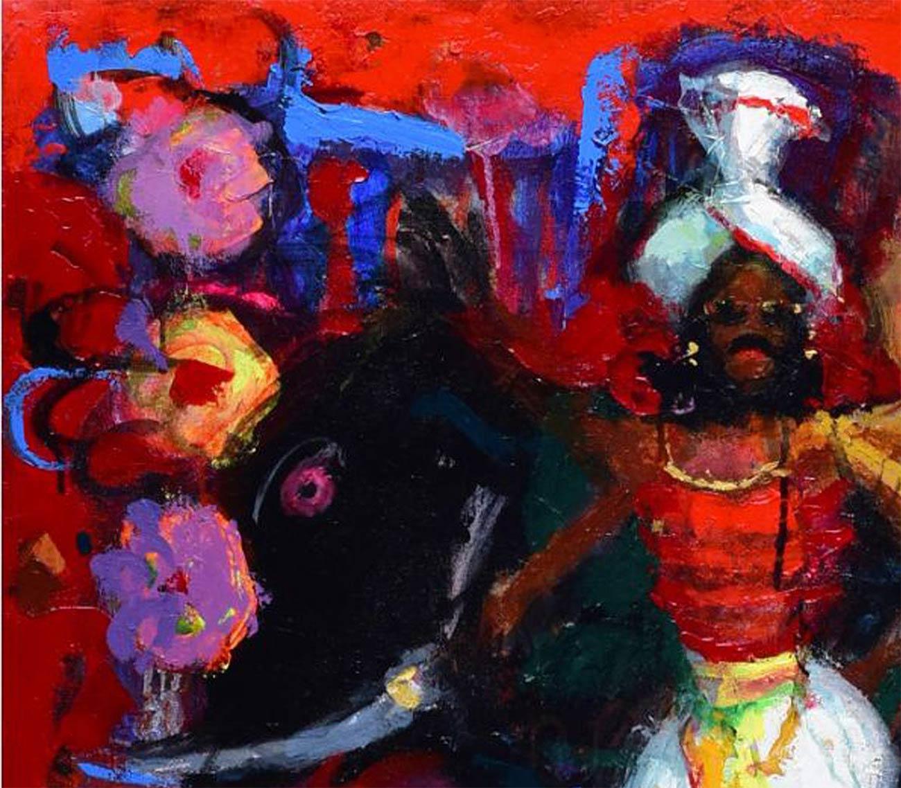 Sin título, Acrílico sobre lienzo por Artista Contemporáneo 