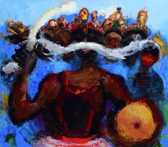 Sin título, Acrílico sobre lienzo por Artista Contemporáneo "En Stock"