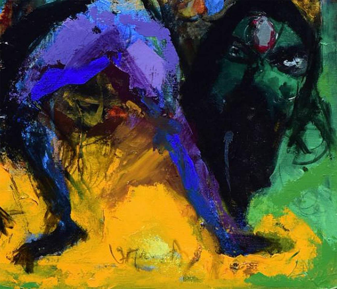Sin título - Painting de Aloke Sardar