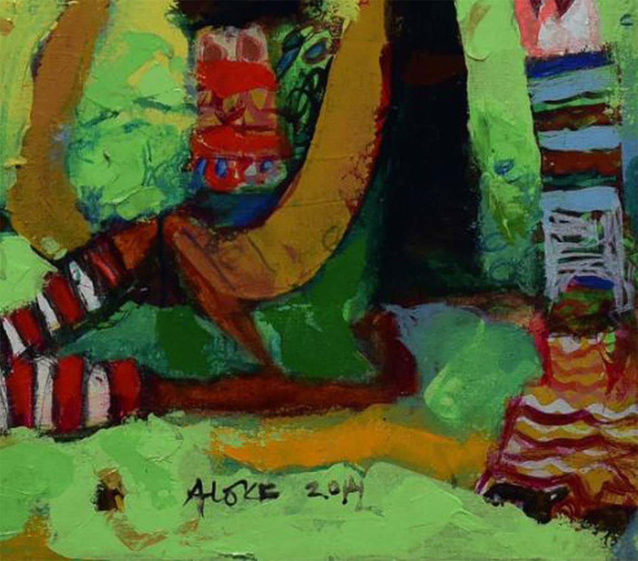 Sin título - Painting de Aloke Sardar
