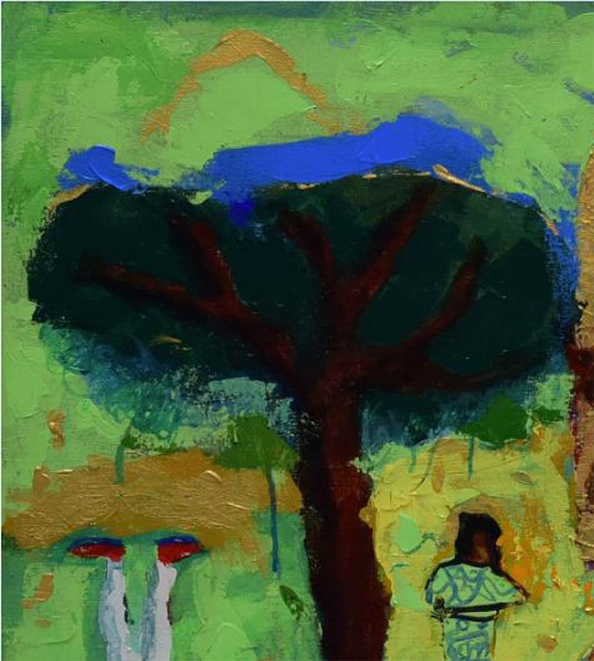 Sin título - Painting Contemporáneo de Aloke Sardar