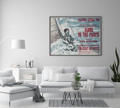 Alone on the Pacific 1967 Academy Cinema London UK Quad Film Poster, Strausfeld