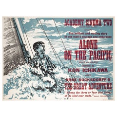 Quad-Filmplakat „Alone on the Pacific“, Academy Cinema, London, UK, 1967