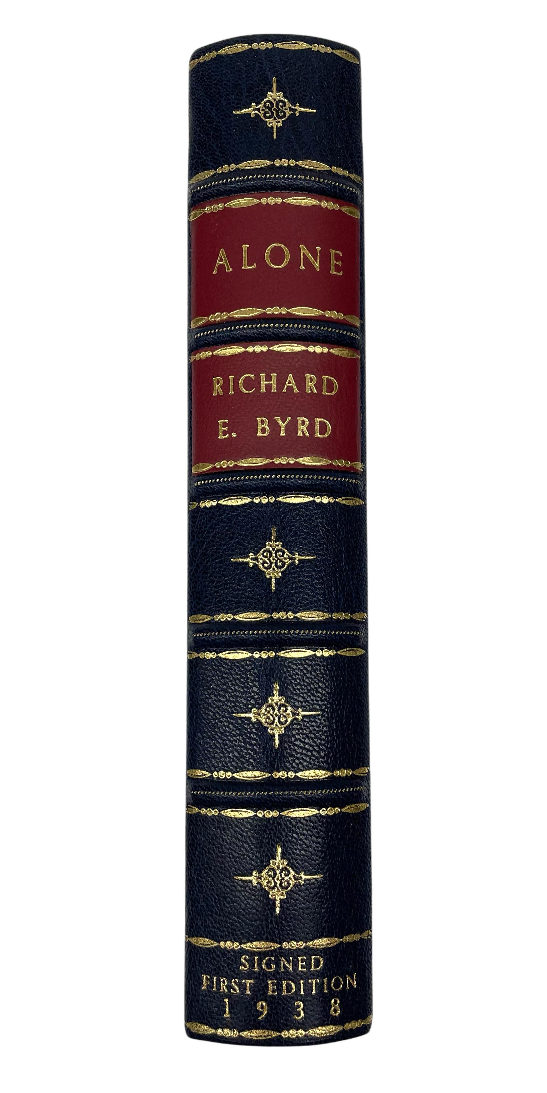 Mid-20th Century Alone, Signed by Richard E. Byrd, First Edition, Second Impression, 1938 For Sale