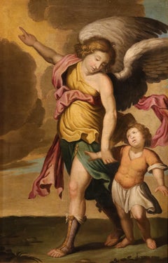 Guardian Angel Cano Paint 17th Century Oil on canvas Old master Spanish school