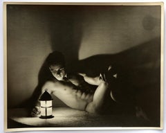 LON DI NEW YORK - LA LANTERNA - Fotografia originale in gelatina d'argento d'epoca, anni '40