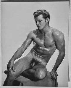 LON OF NY ALONZO HANAGAN RARE 1950 VINTAGE MALE NUDE PHOTOGRAPH FRED REGAN