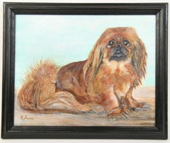 Retro My Pikingese Dog Tammy Animal Painting