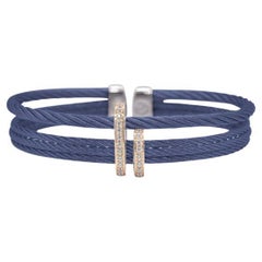 Alor Blueberry Cable Double Arch Over Twist Cuff 04-24-1312-11