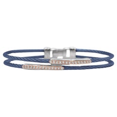 Alor Blueberry Cable Dual Channel Bar Bracelet 04-24-1144-11