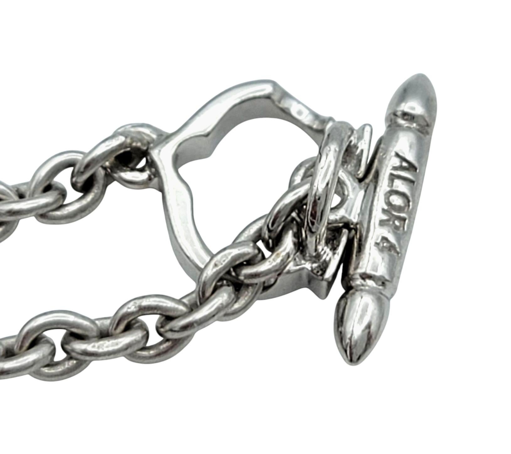 A'lor by Charriol Collier pendentif en or blanc 18 carats avec saphir bleu et diamants Pour femmes en vente