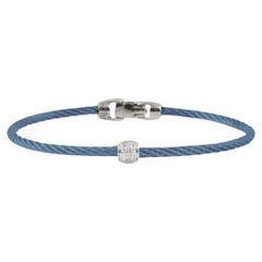 Alor Caribbean Blue Cable Station Bracelet 04-28-S917-11