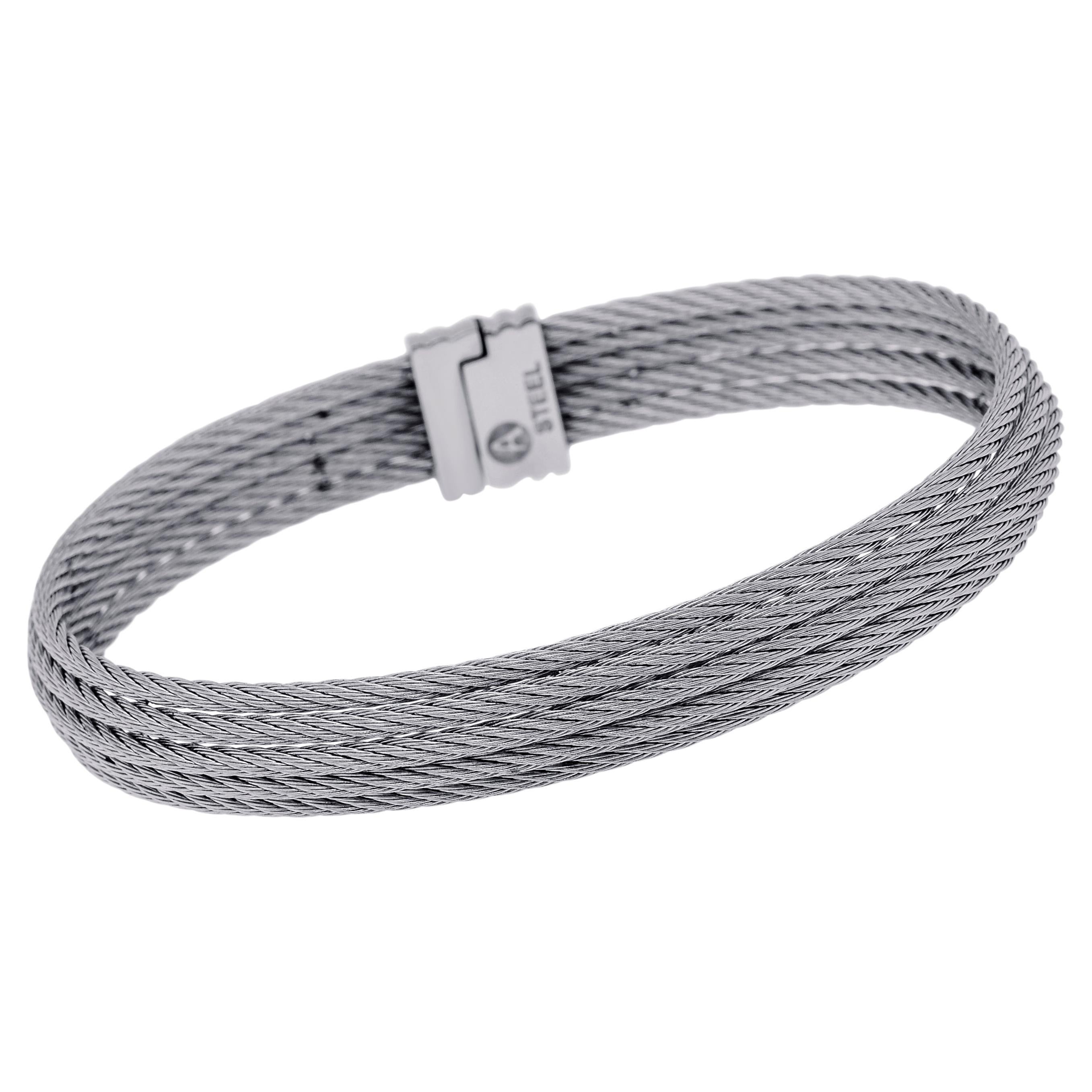 Cartier Citrine Stainless Steel Gold Hercules Knot Bracelet at 1stDibs