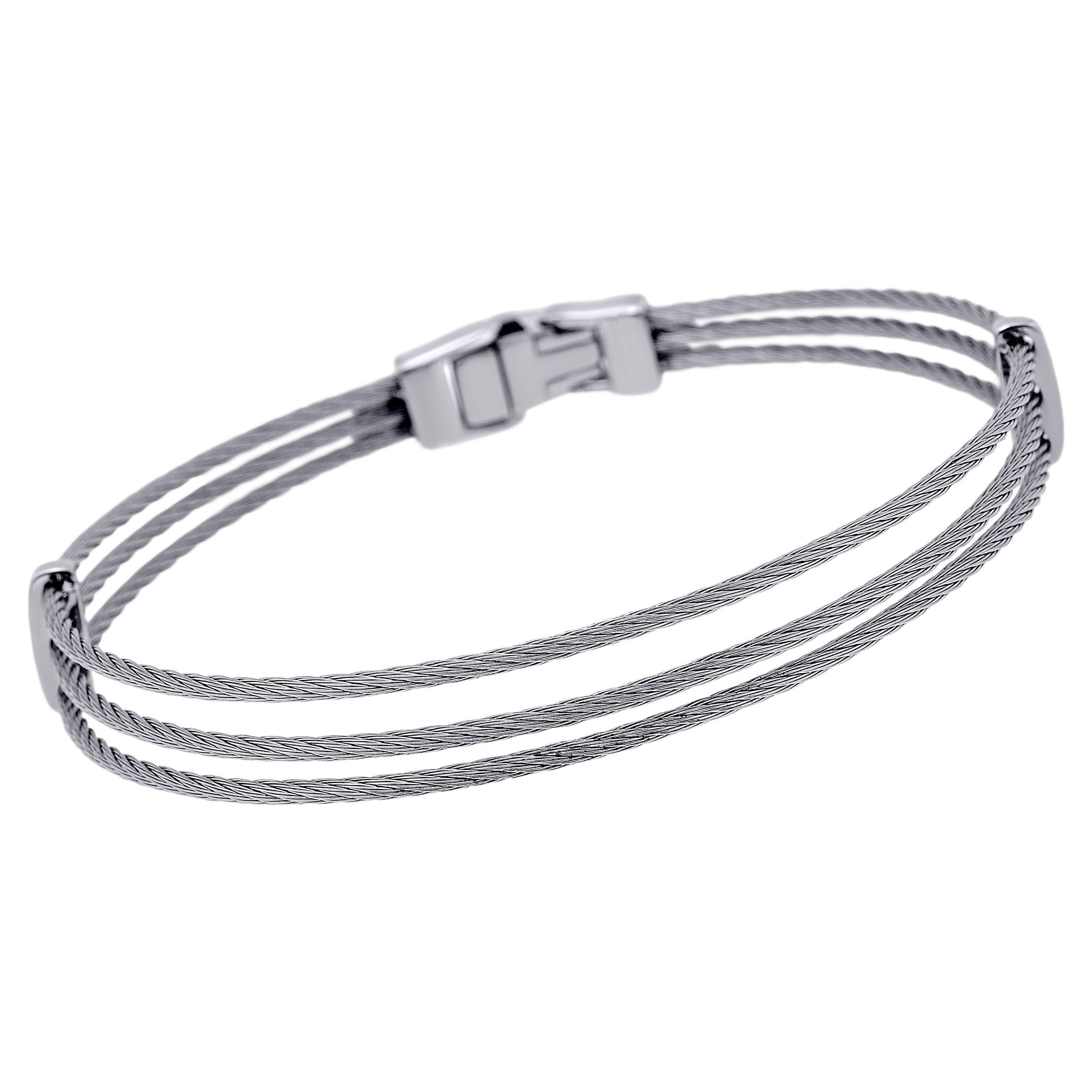 Cartier Citrine Stainless Steel Gold Hercules Knot Bracelet at 1stDibs