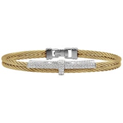 Cavo giallo Alor Petite Opulence con 18 carati WG e diamanti 04-37-1207-11