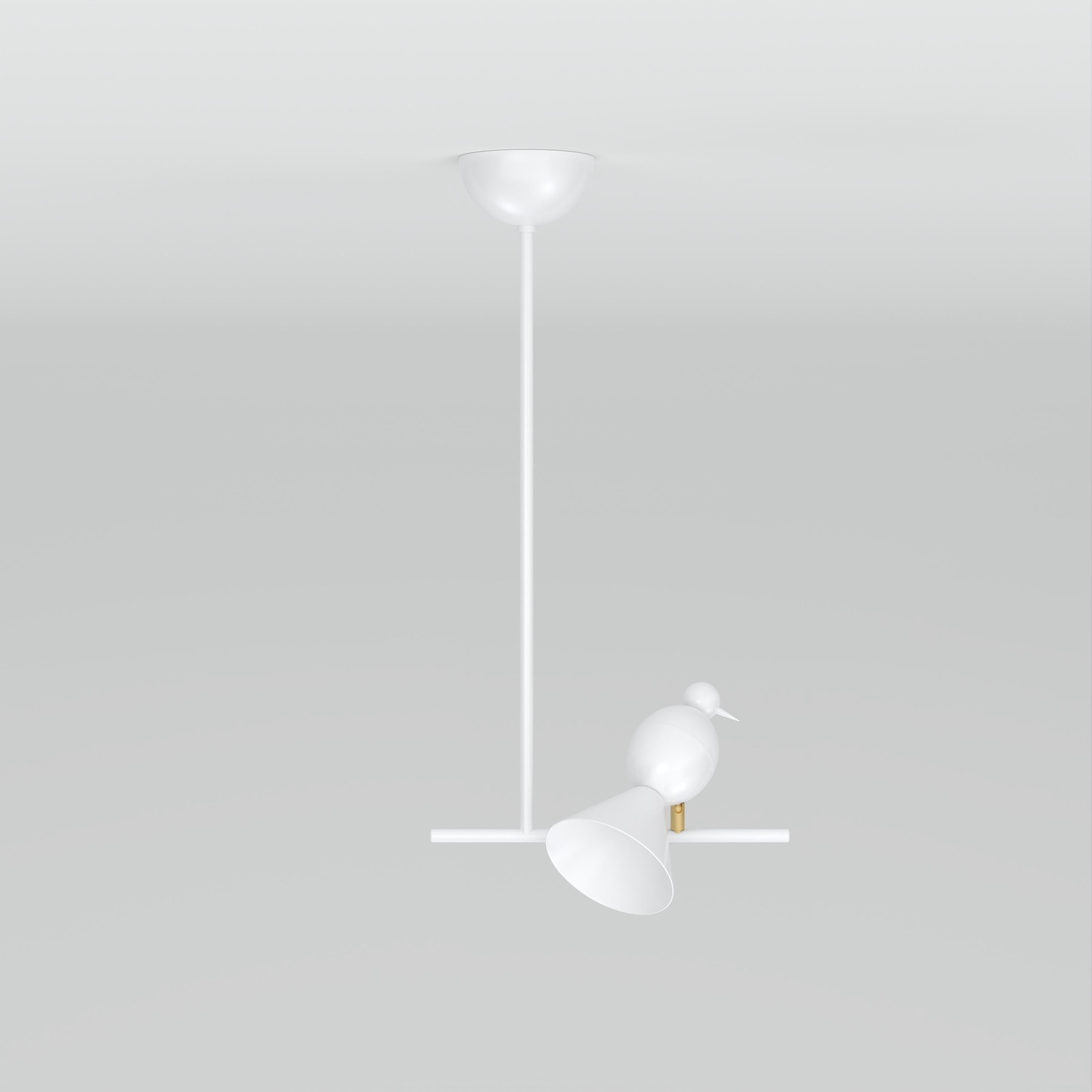 XXI secolo e contemporaneo Plafoniera Alouette 1 Bird T di Atelier A&T in vendita