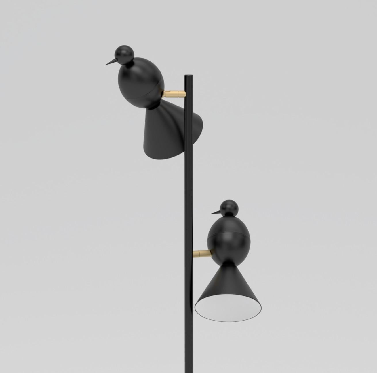 Lámpara de pie Alouette 2 Birds de Atelier Areti Posmoderno en venta