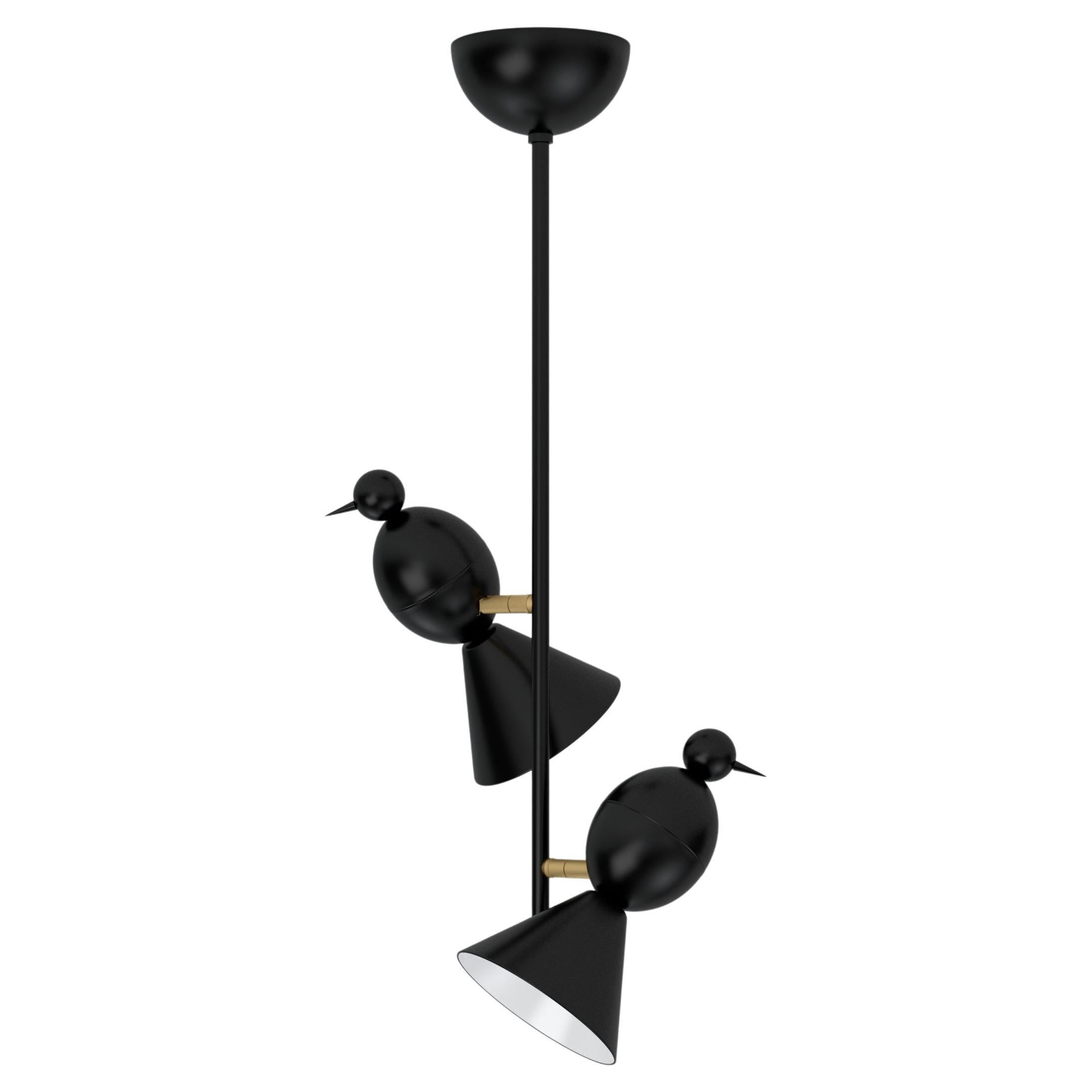 Plafoniera Alouette 2 Birds I di Atelier Aerti