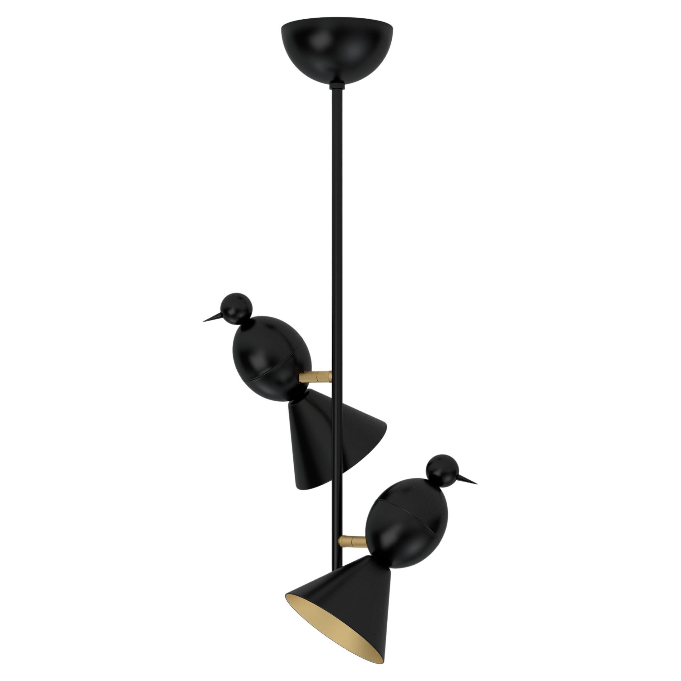 Plafoniera Alouette 2 Birds I di Atelier Aerti