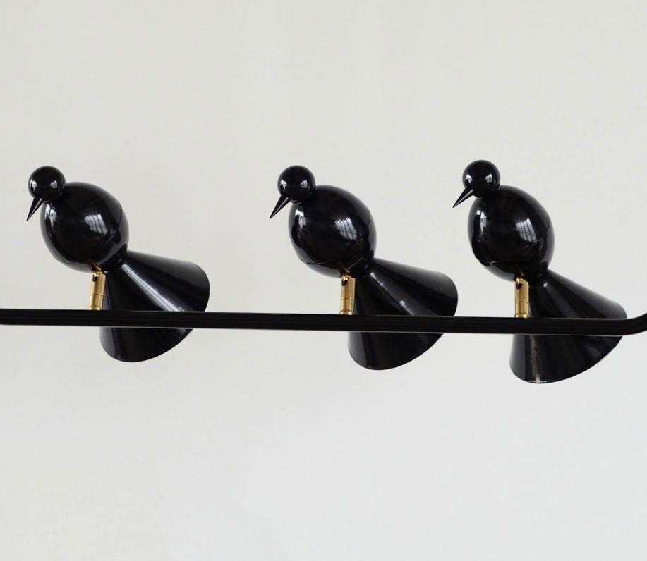 Alouette 3 Birds U Ceiling Light by Atelier Areti In New Condition For Sale In Geneve, CH