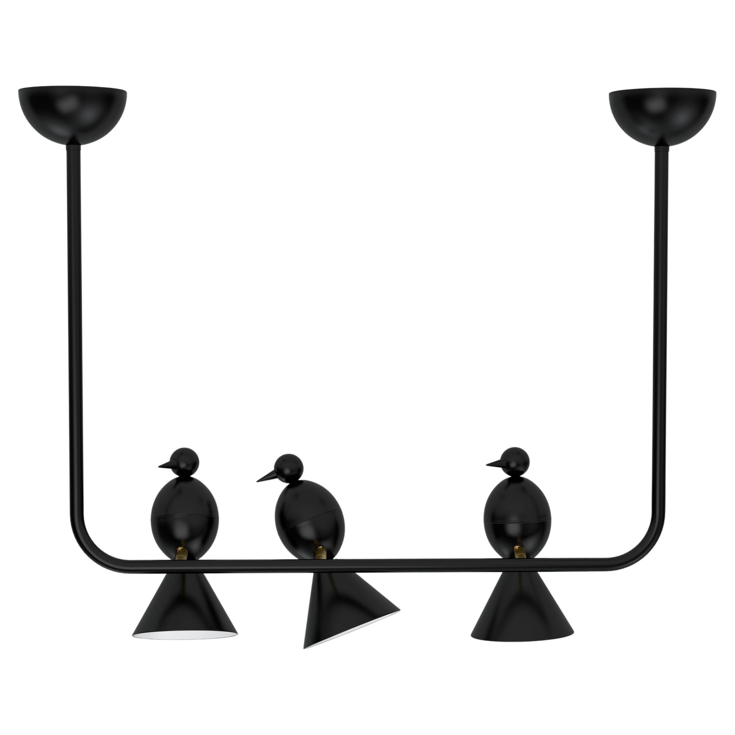 Plafoniera Alouette 3 Birds U di Atelier Ati
