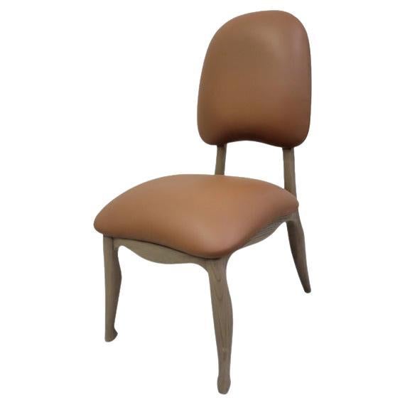 Alp Chair in Genuine Leather & Oak Wood by André Fu Living  