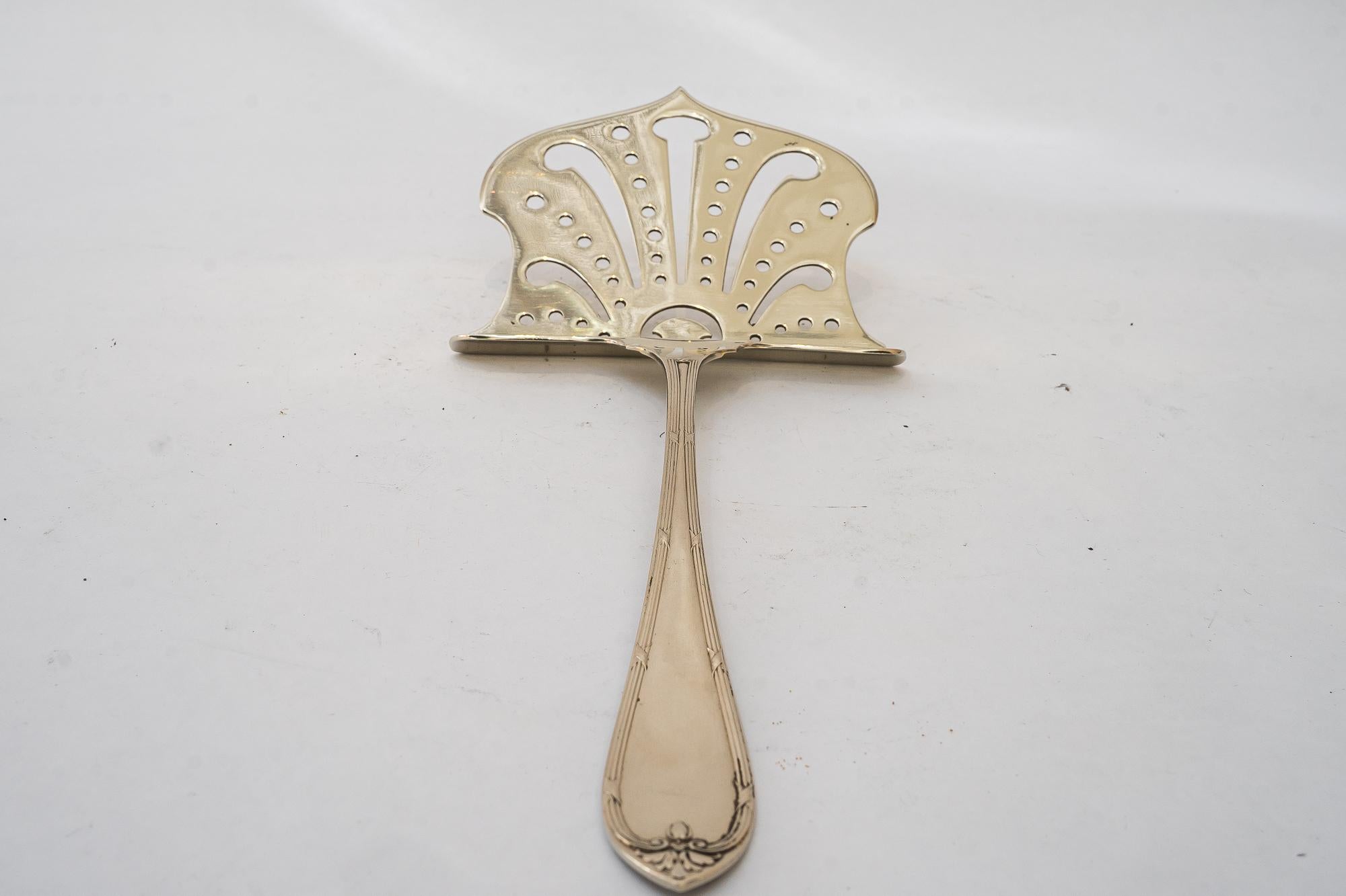 Alpaca cake server austria 1920s
Only polished