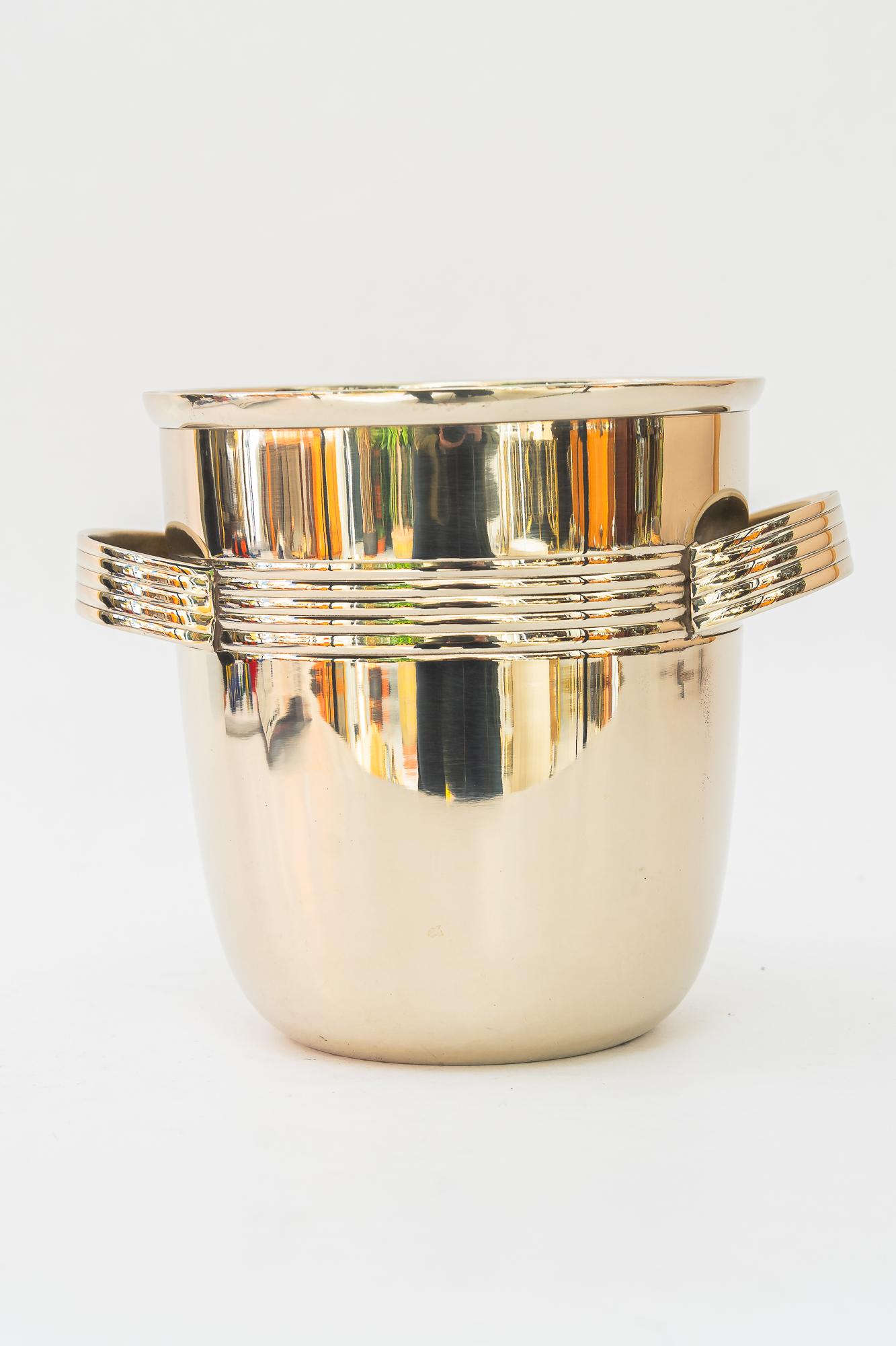 Alpaca Champagne Bucket around, 1920s
Only polished