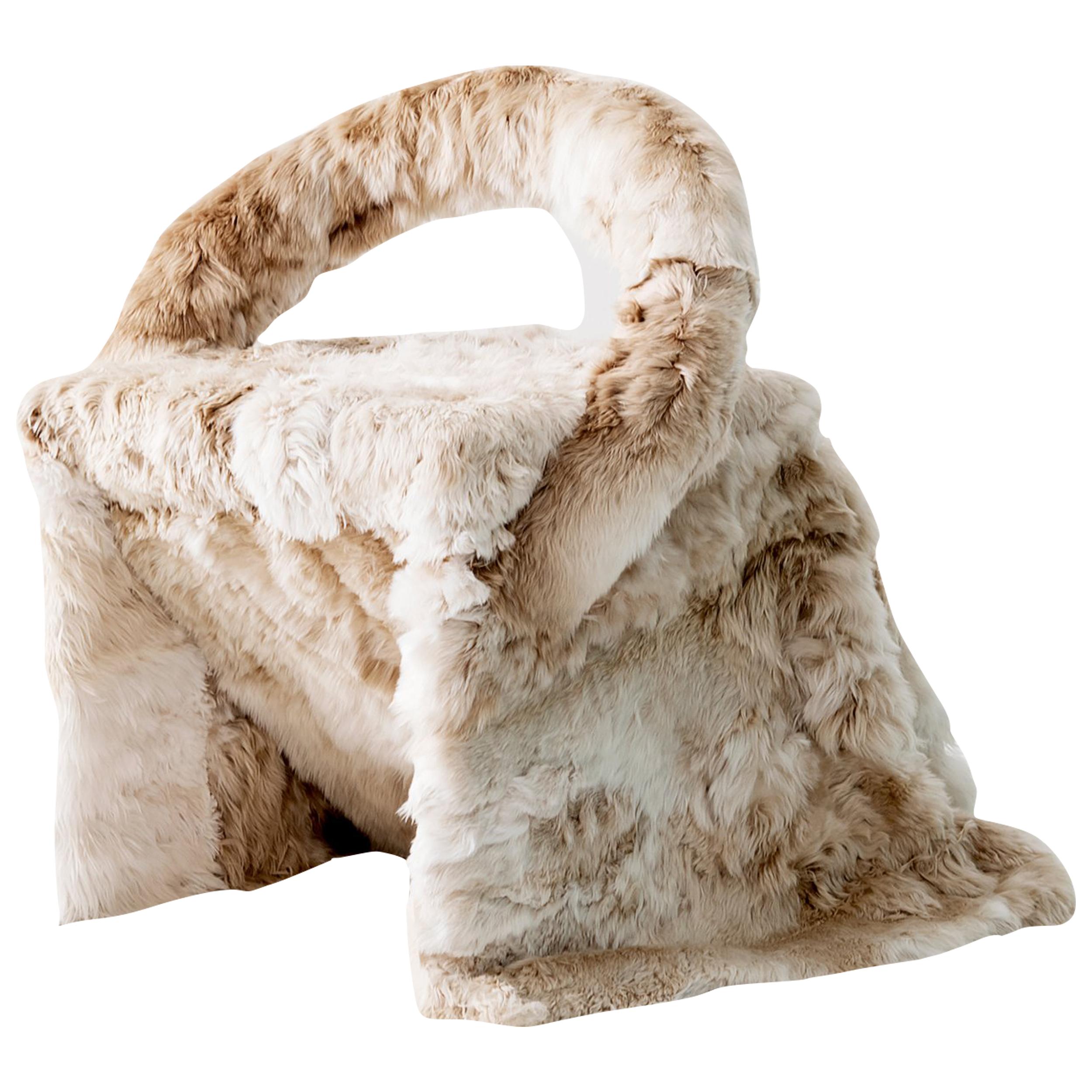 Alpaca Fur Chair or Dining Chair by Guillermo Santomà, Spain 2018 Fur upholstery