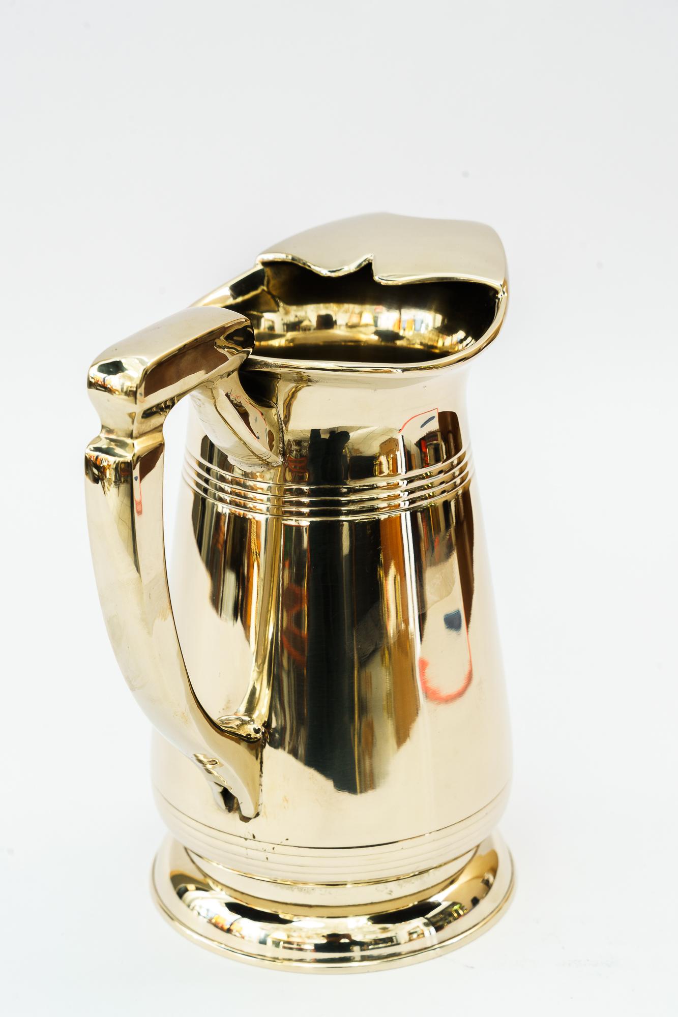 Polished Alpaca Watering can vienna around 1920s For Sale