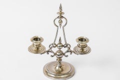 Portavelas "Metal Blanco" Alpaca Viena Alrededor, Años 20