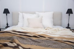 Handwoven Brown Alpaca Wool Throw Blanket by Frida & Blu