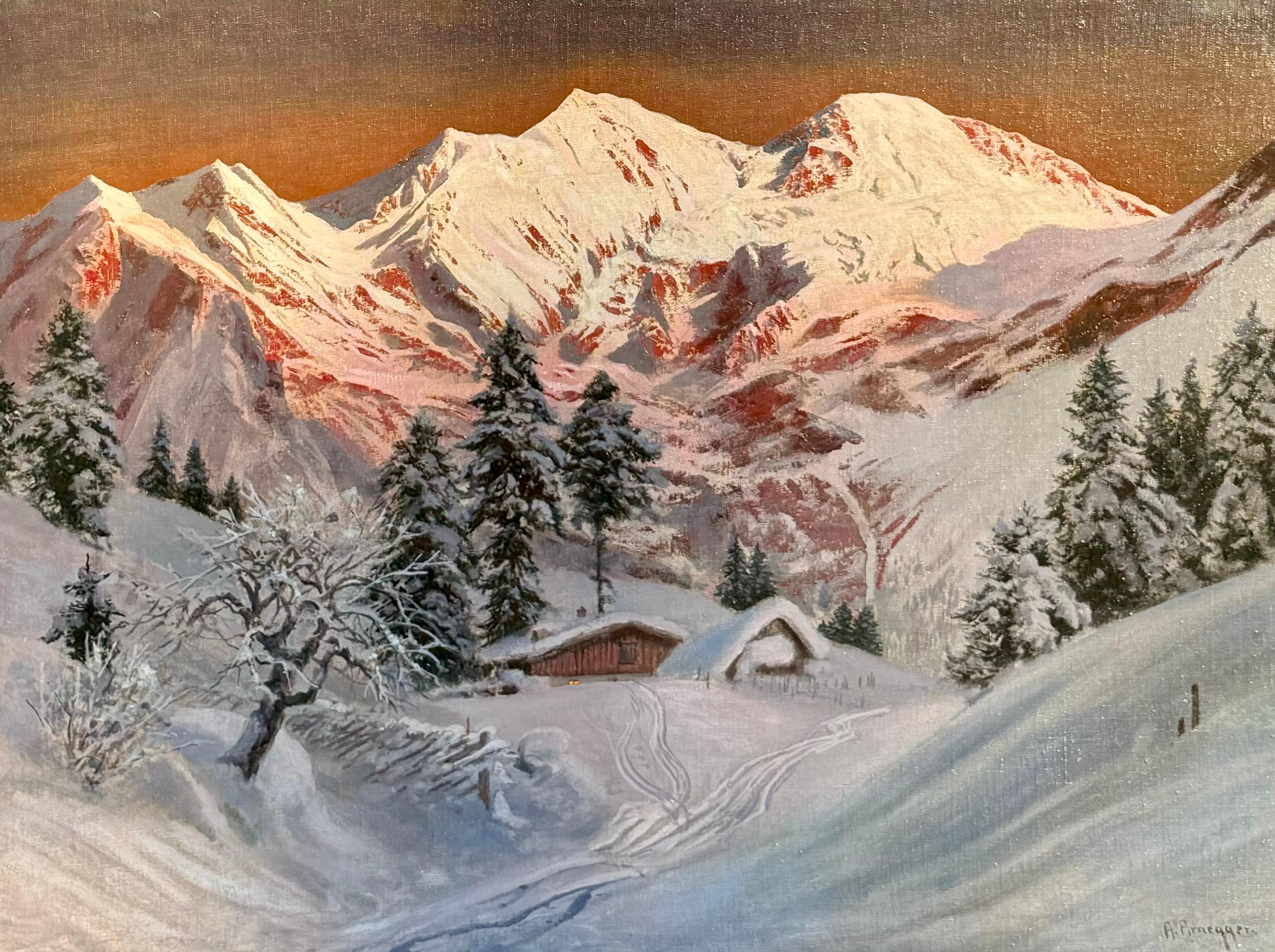 Das Gemälde ist in Öl auf Leinwand gemalt, rechts unten signiert und datiert  bis etwa 1920. Es hat craquelure, die für eine unberührte Malerei dieses Alters zu erwarten wäre, aber es ist nicht beeinträchtigen. Es präsentiert sich insgesamt gut und