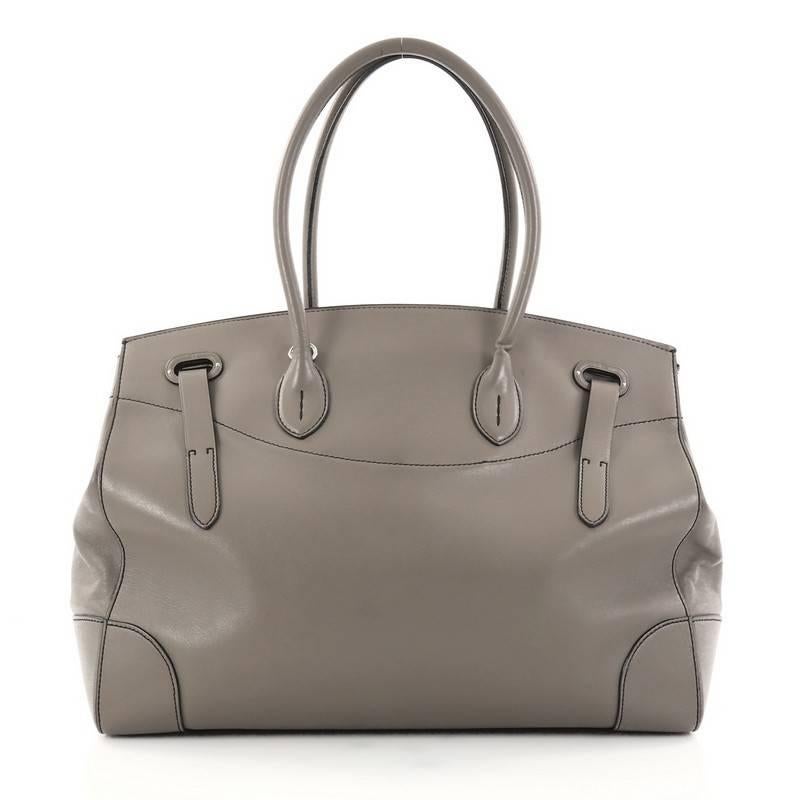 alph Lauren Collection Soft Ricky Handbag Leather 40 In Good Condition In NY, NY