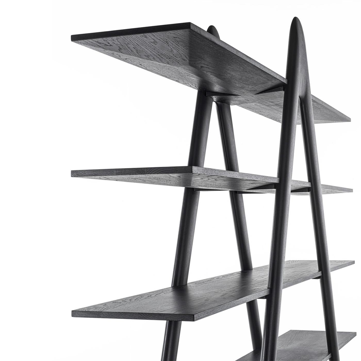 Fait main Bibliothèque Alpha en Oak Oak noir en vente