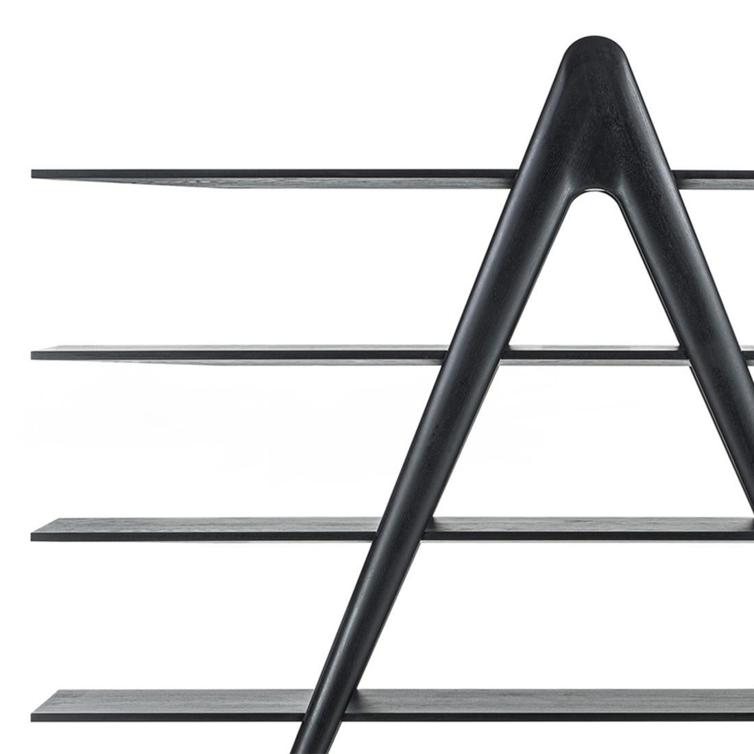 XXIe siècle et contemporain Bibliothèque Alpha en Oak Oak noir en vente