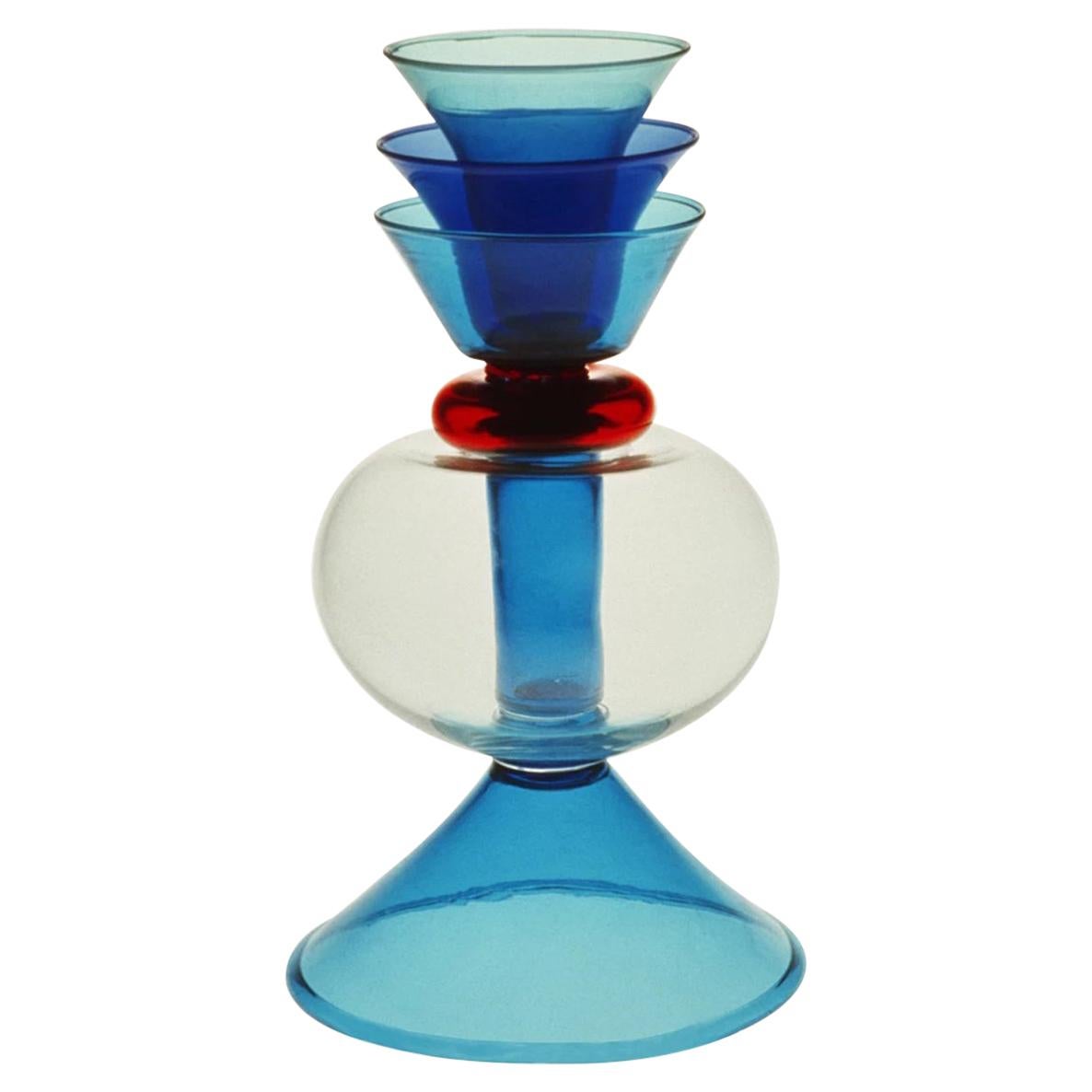 Alpha Centaury Glass Flower Vase, by Marco Zanini for Memphis Milano Collection