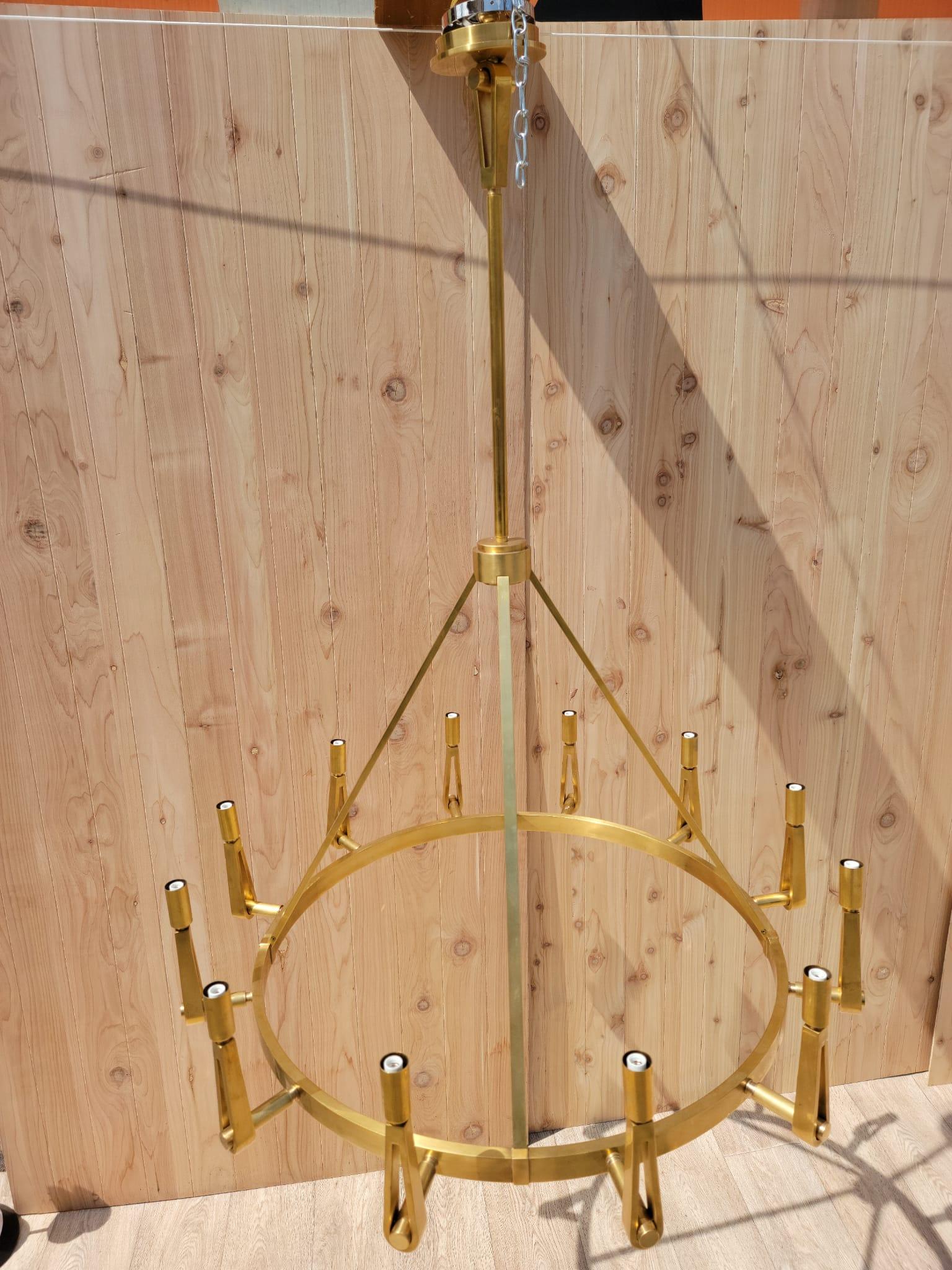 Contemporary Alpha Chandelier by Thomas O'Brien for Visual Comfort & Co For Sale