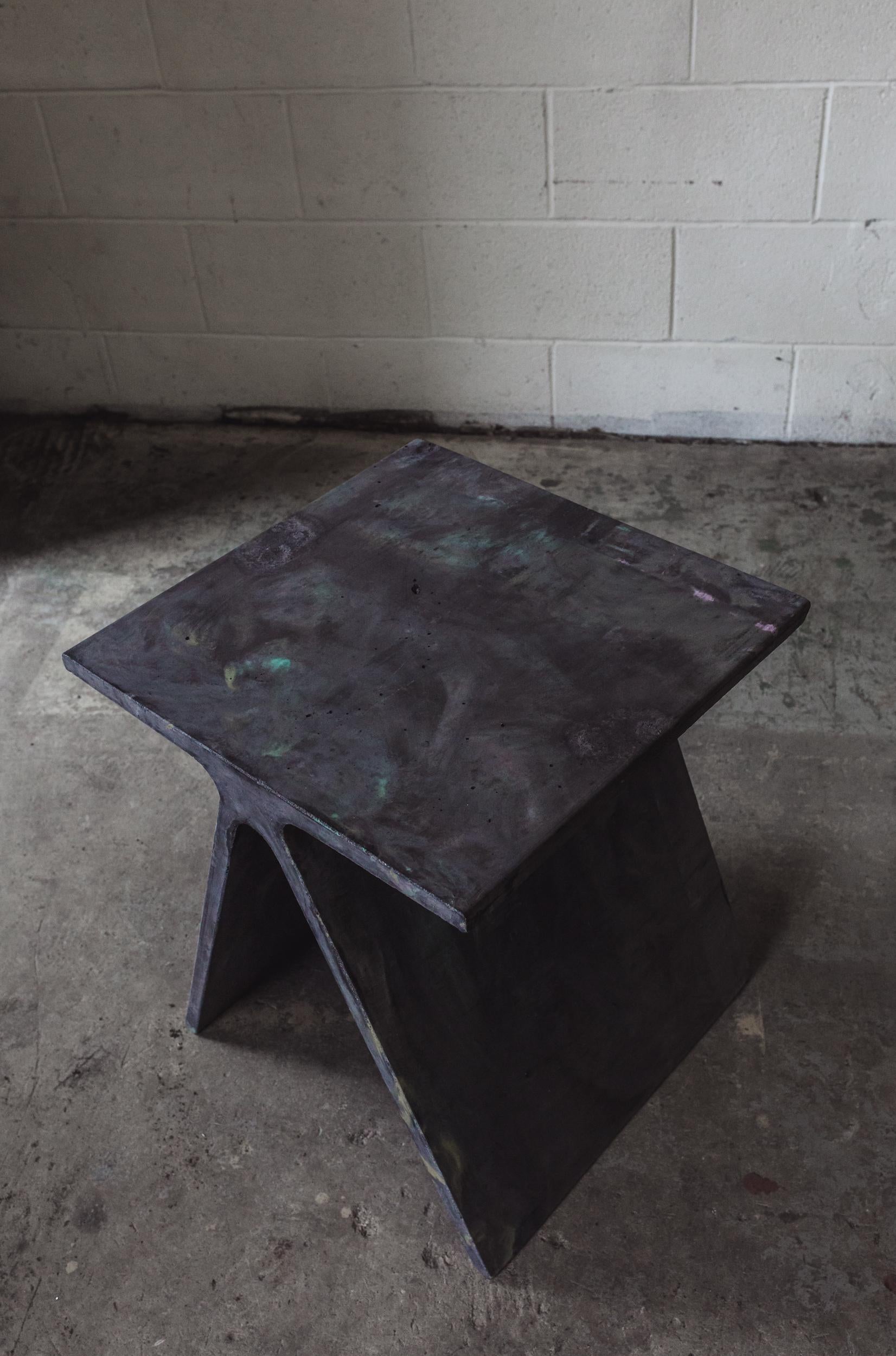 concrete end table