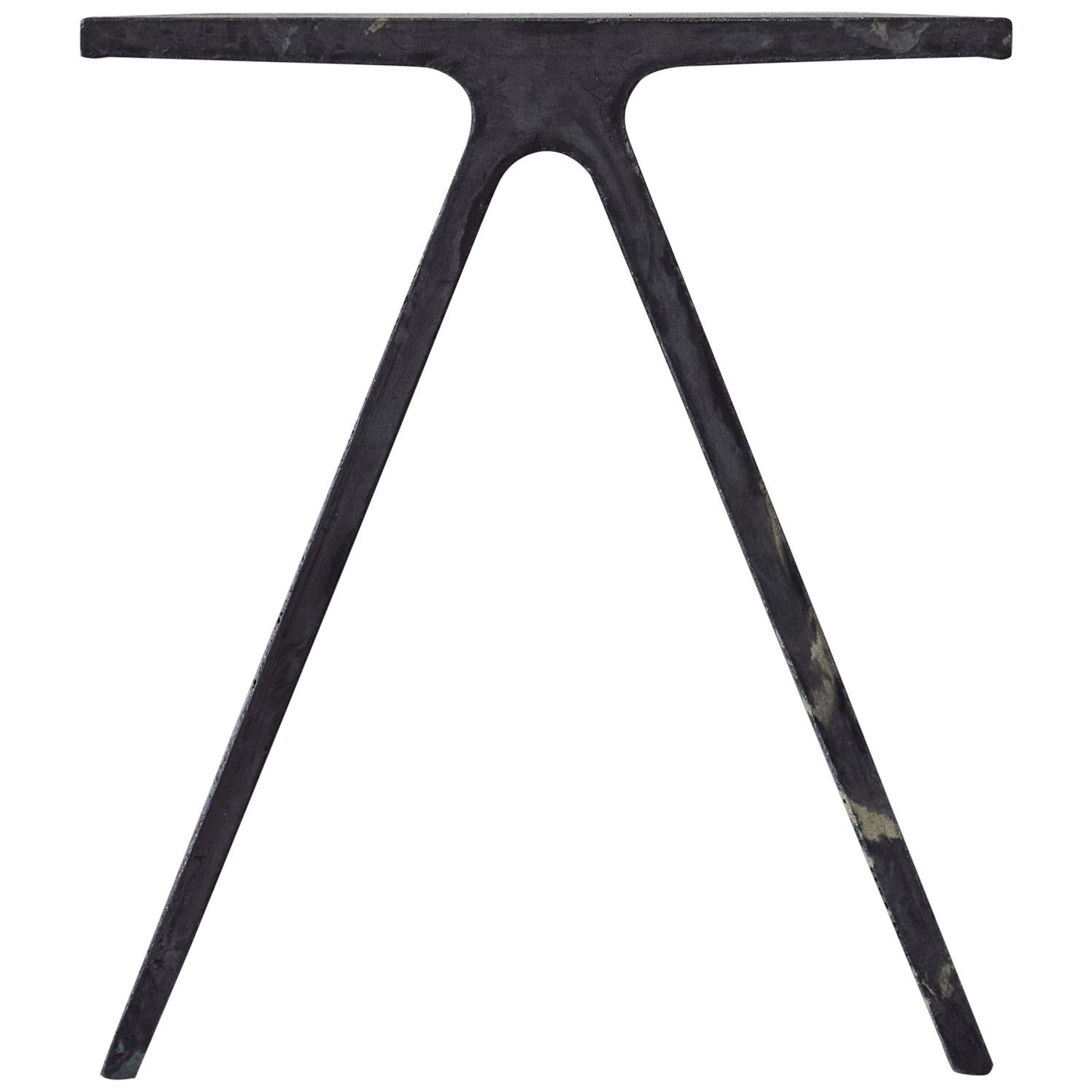 Alpha Q End Table or Stool, Concrete for Indoor or Outdoor by Mtharu For Sale